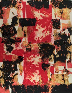 O.T. | 180 x 140, Collage / Malerei auf Leinwand | 1998