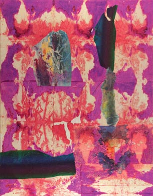 O.T. | 180 x 140, Collage / Malerei auf Leinwand | 1999