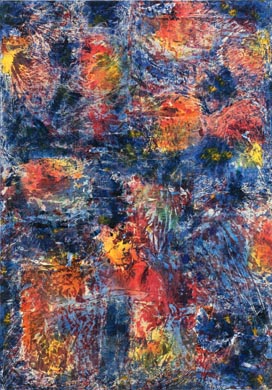 O.T. | 200 x 140, Collage / Malerei auf Leinwand | 2000
