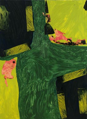 O.T. | 190 x 140, Collage / Malerei auf Leinwand | 1997