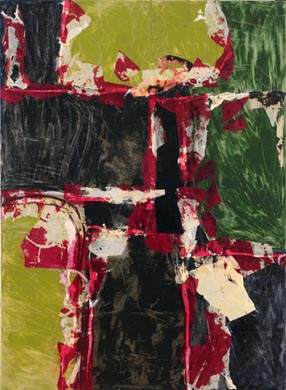 O.T. | 190 x 140, Collage / Malerei auf Leinwand | 1997